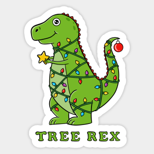 Dinosaur Christmas Sticker